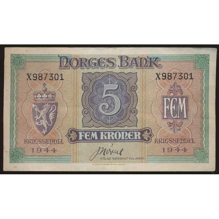 5 Kroner 1944 X London Kv 1