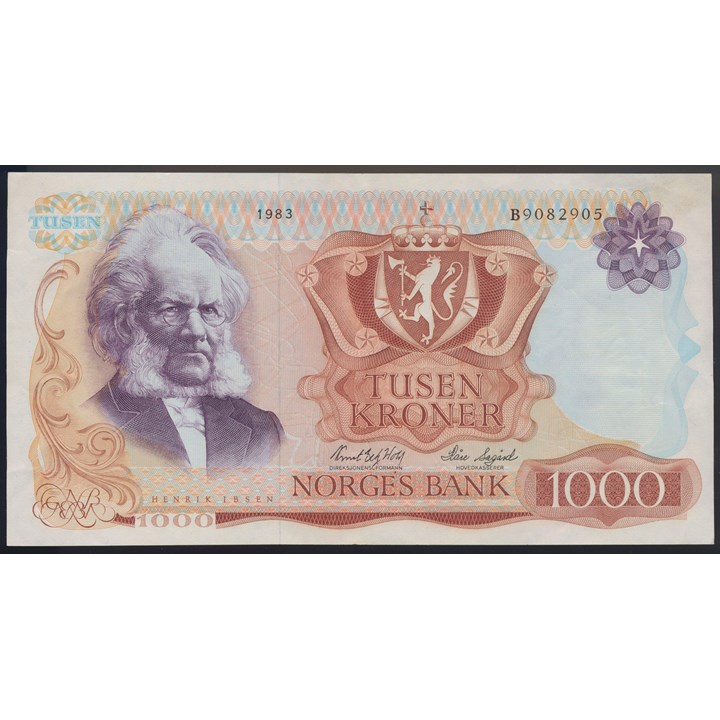 1000 Kroner 1983 B Kv 1/1+