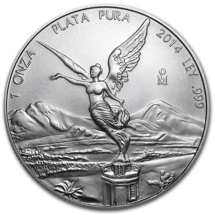 Mexico Onza 2014 1 Oz 999 sølv UNC