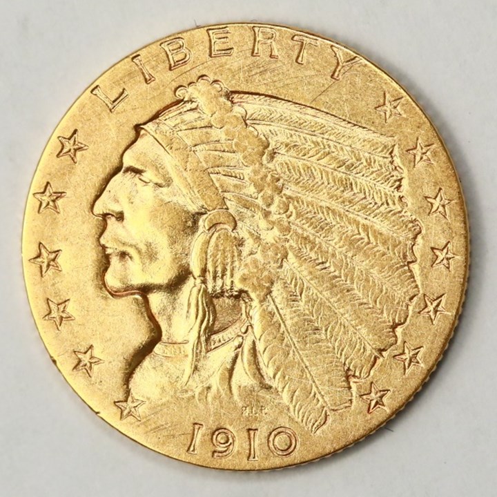 USA 2,5 Dollar 1910 Kv 1+
