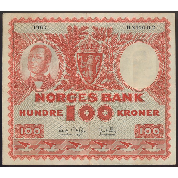 100 Kroner 1960 H Kv 1