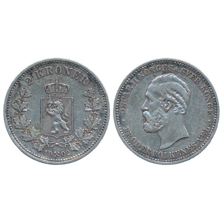 2 Kroner 1902 Kv 1+