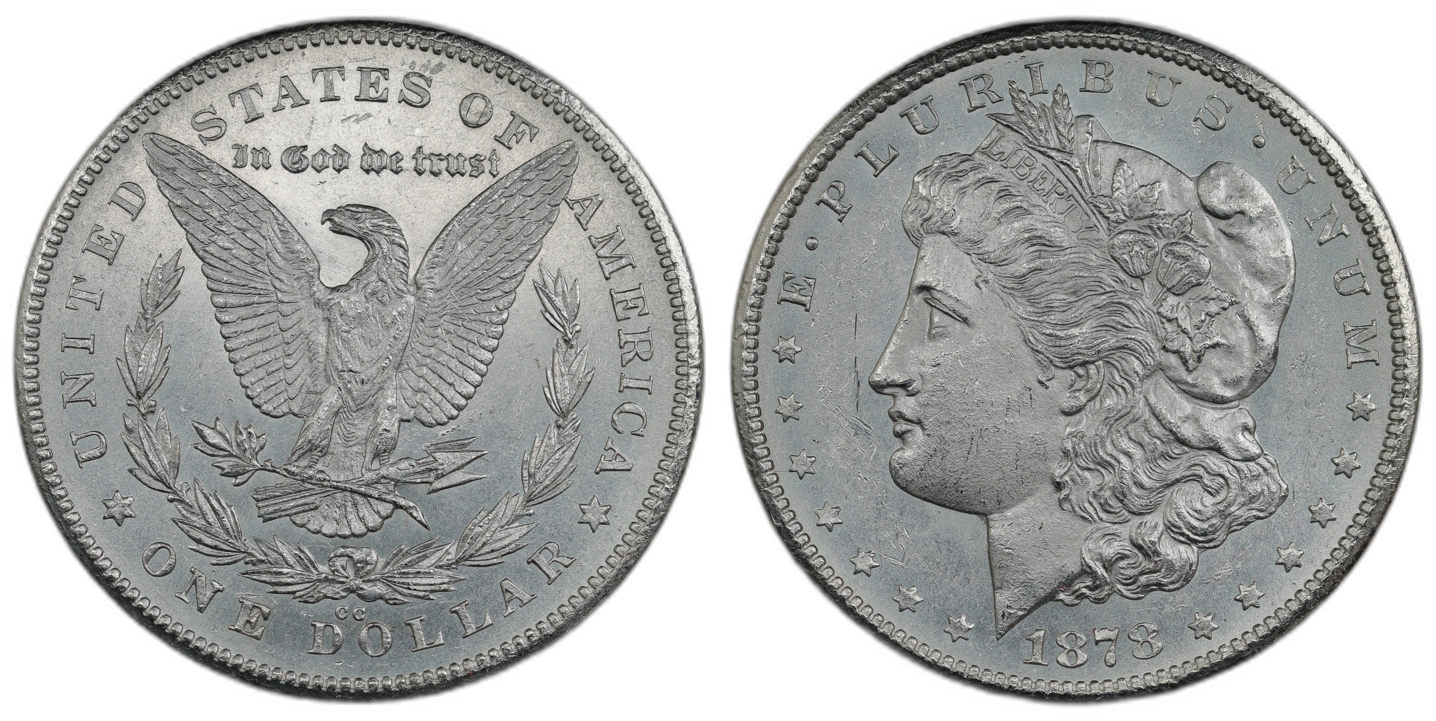 USA Dollar 1878-CC Kv: Unc Cleaned