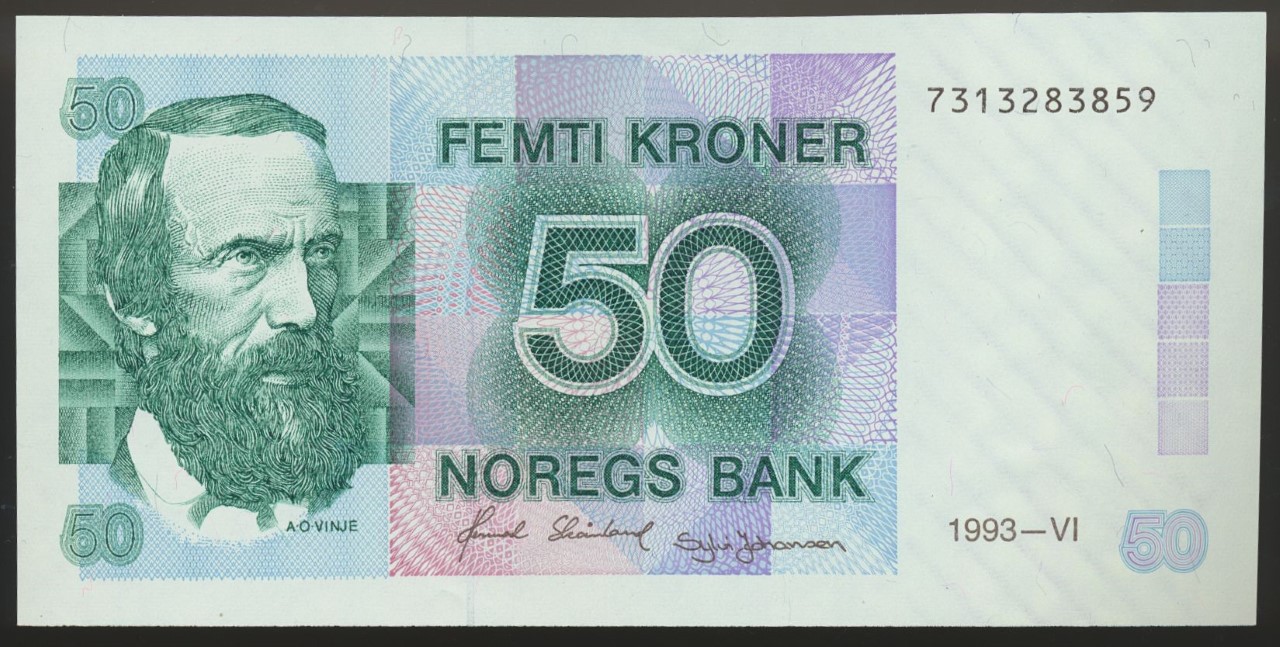 50 Kroner 1993 Kv 0