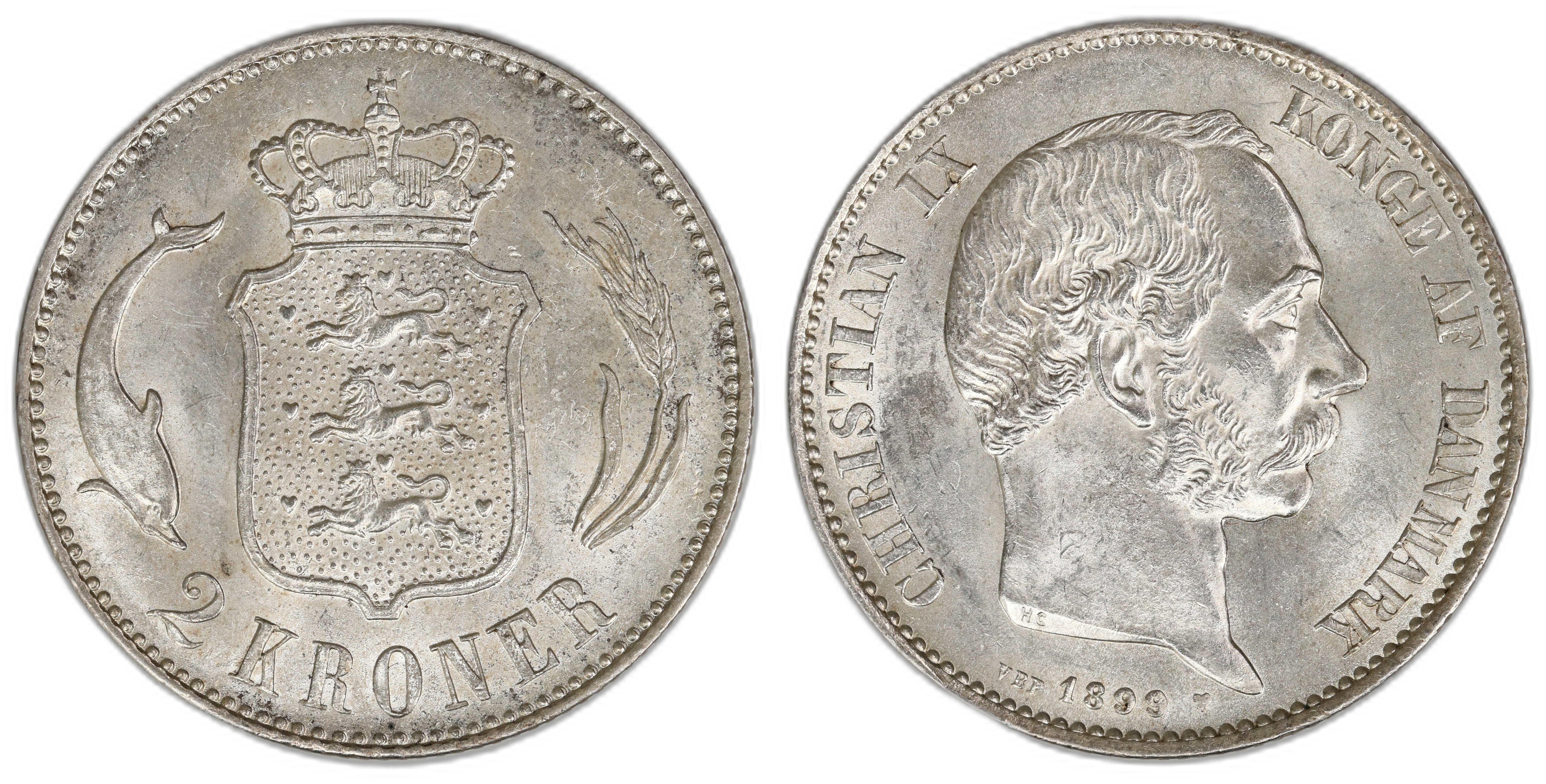 Danmark 2 Kroner 1899  Kv: 0