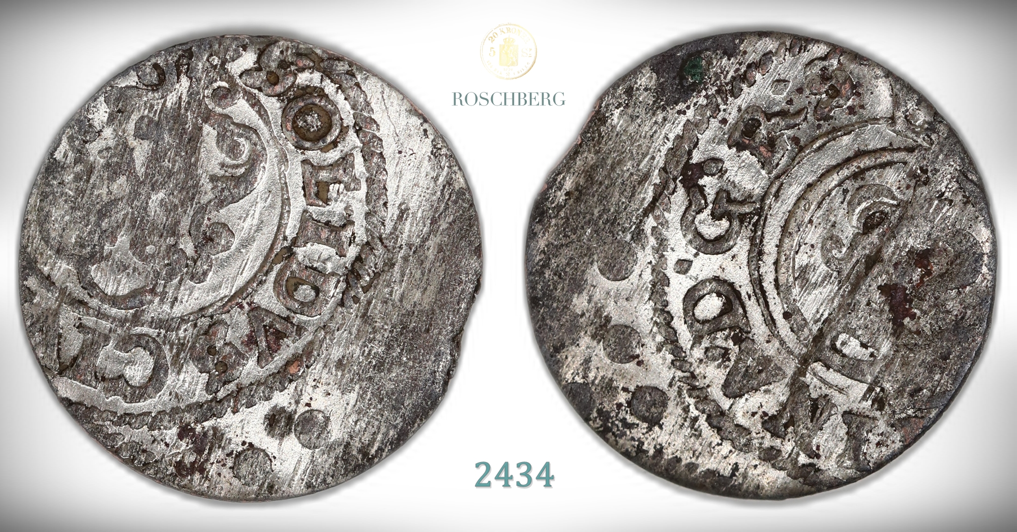 Sverige, Litauen Solidus,Christina 1650's  Kv: UNC