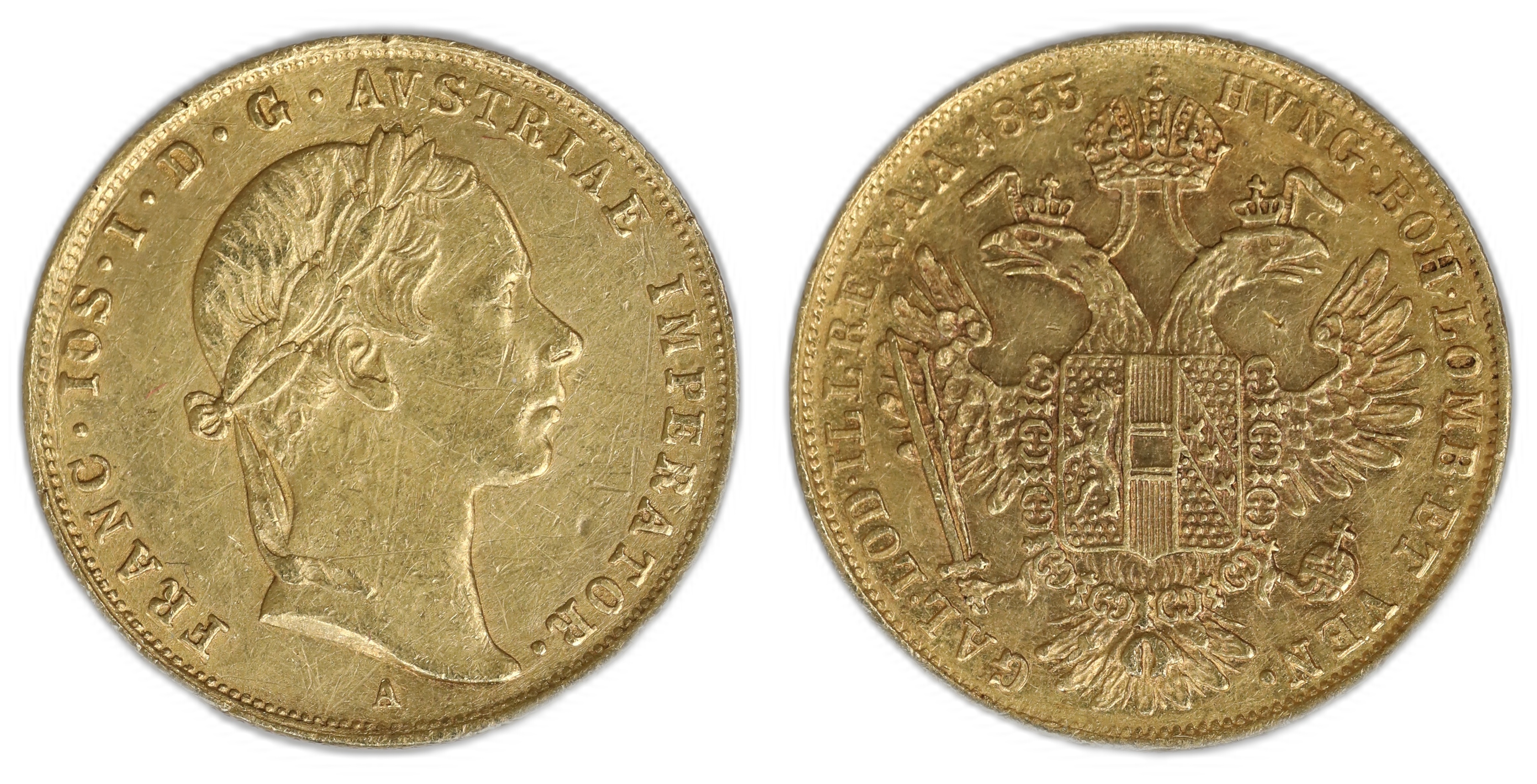 Austria Dukat 1855-A  Kv: VF