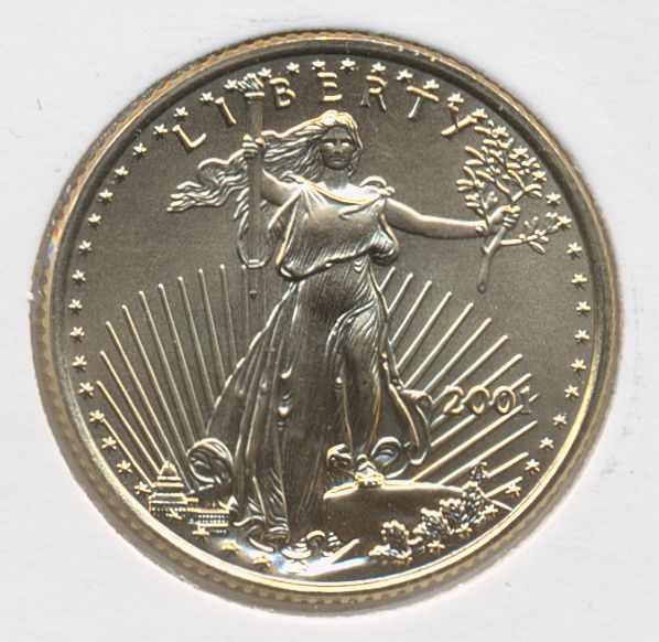 USA Gold Eagle 1/4 Oz gull UNC