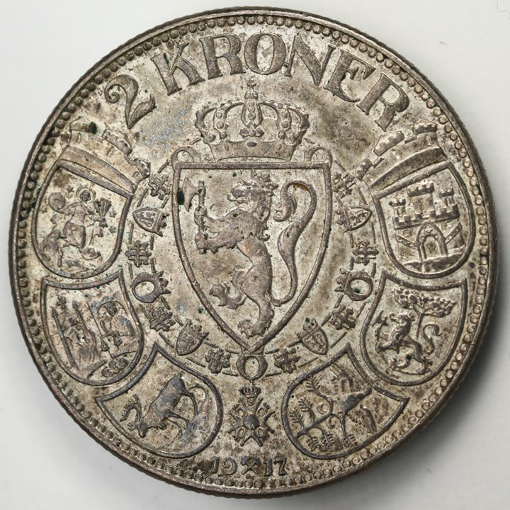 2 Kroner 1917 Kv 1+