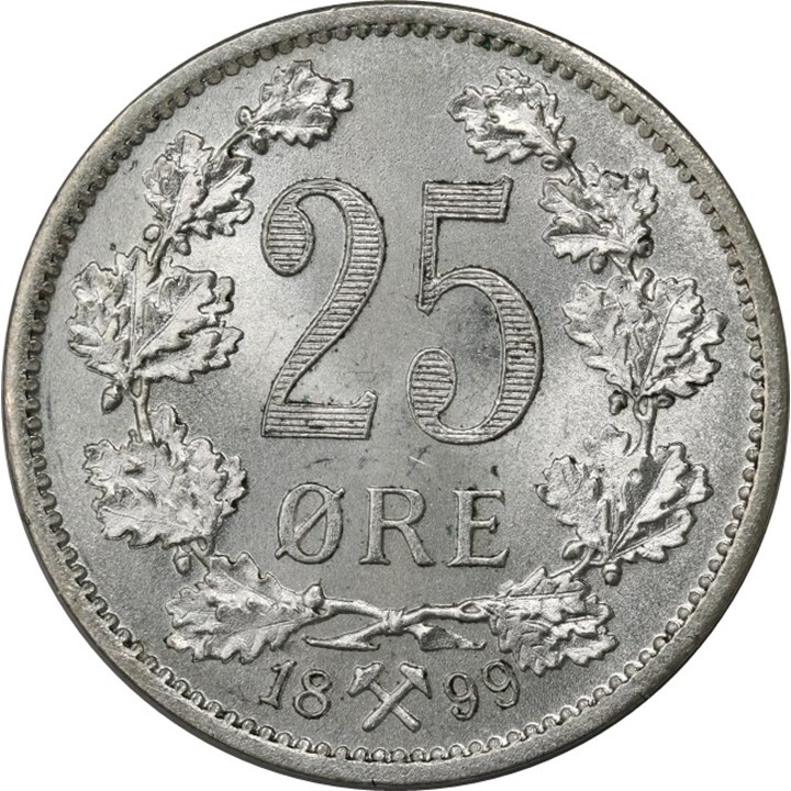 25 Øre 1899 Kv 0