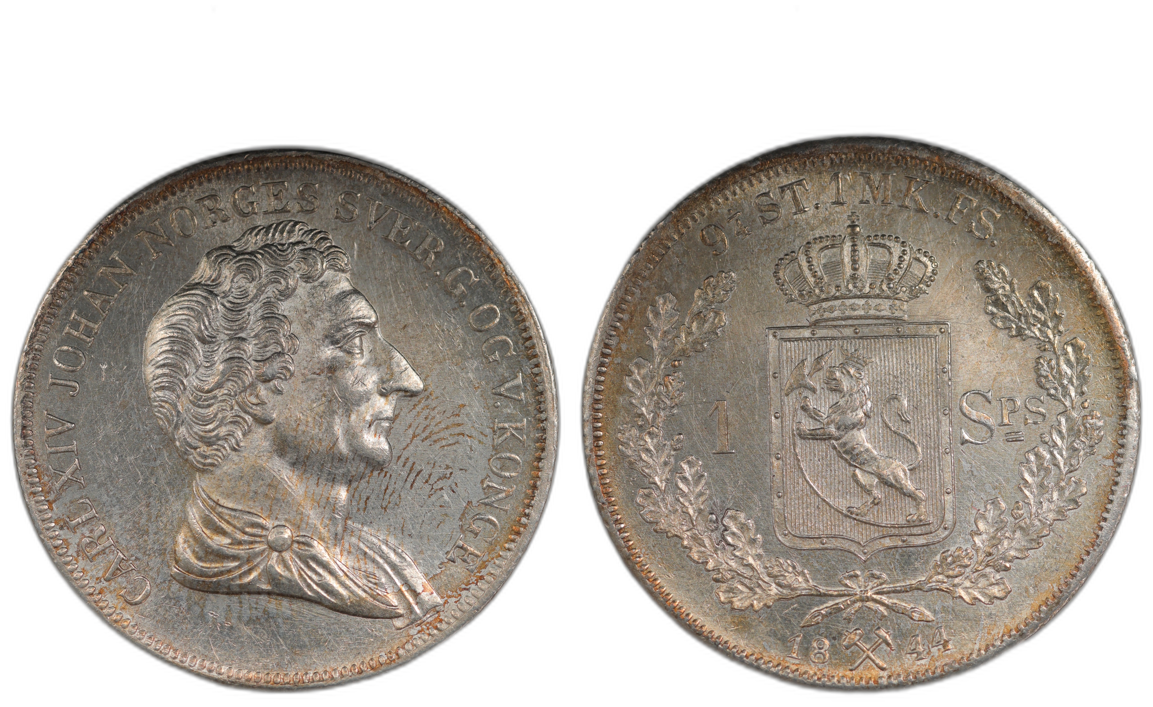 Norge Speciedaler 1844 Kv: 0/01