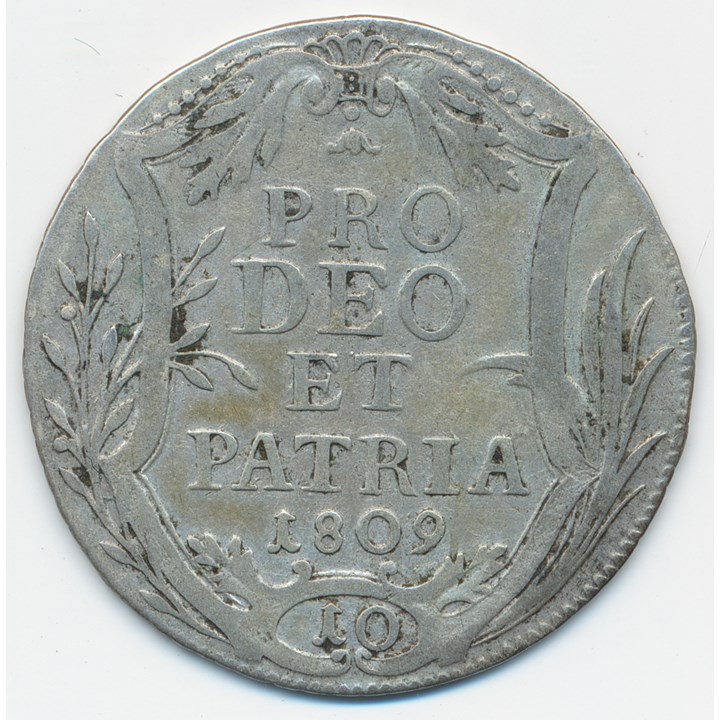 Switzerland - Zurich 10 Schilling 1809 XF