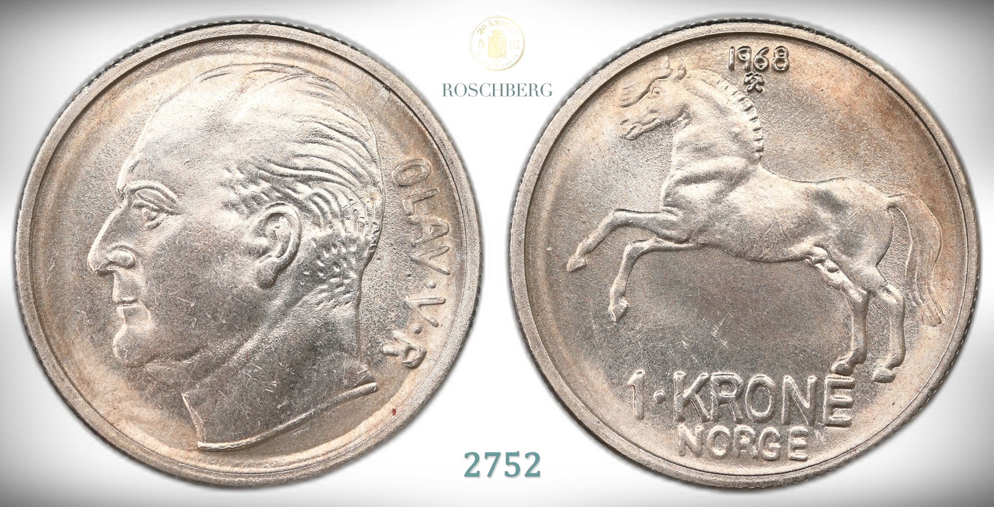 Norge 1 Krone 1968  Kv: 0
