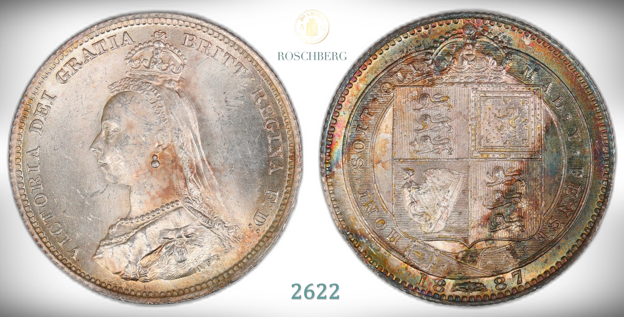 Great Britain Shilling 1887  Kv: UNC
