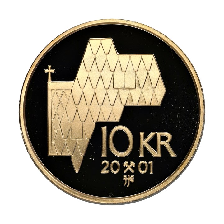10 Kroner 2001 Kv Proof