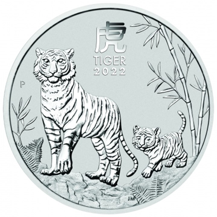 Australia 1 Dollar 2022 Year of the Tiger 1 Oz 9999 BU