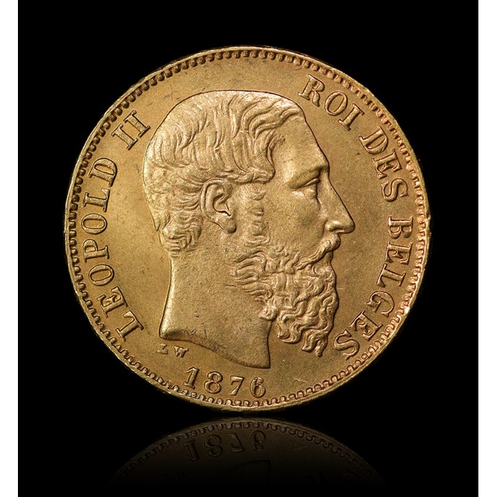 Belgia 20 Francs Leopold II