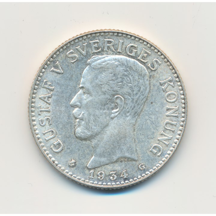 Sverige 2 Kronor 1934 Kv 0/01