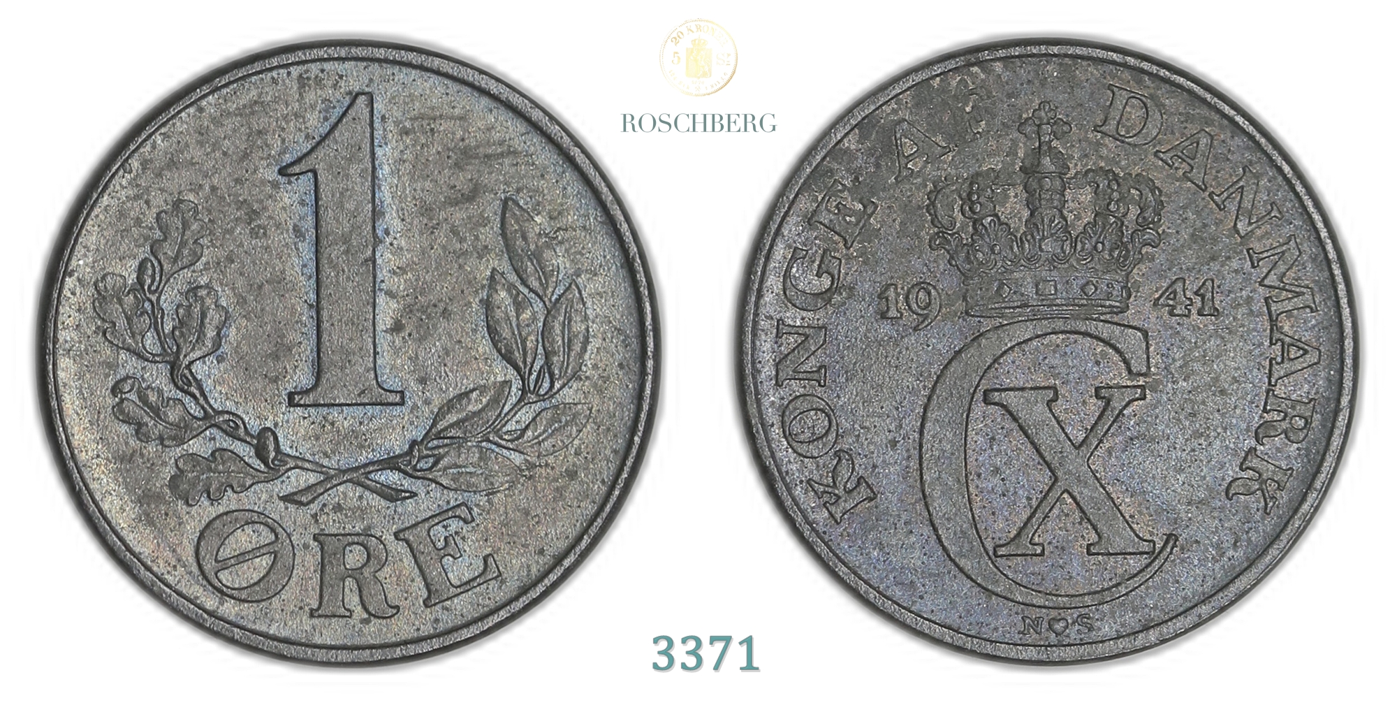 Danmark 1 Øre 1941  Kv: 0
