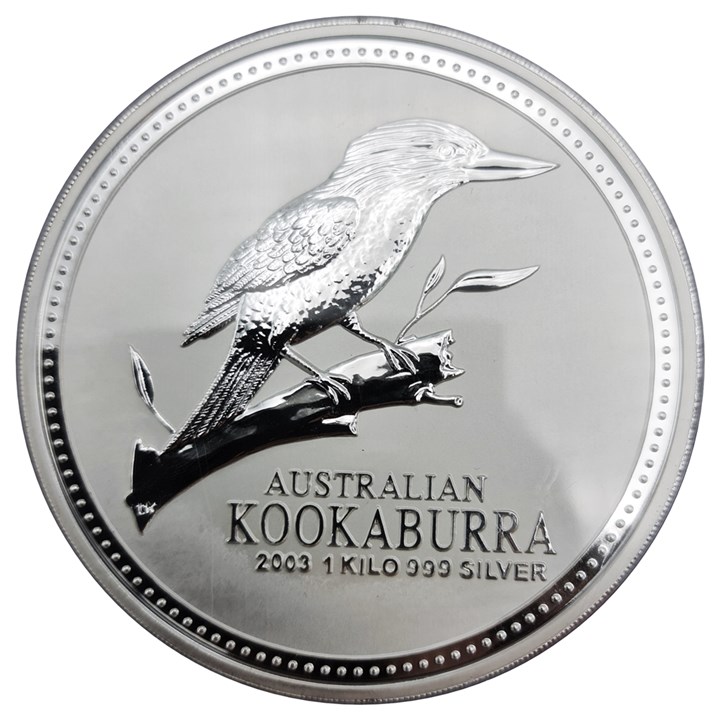 Australia Kookaburra 2003 BU Kilo 999 sølv