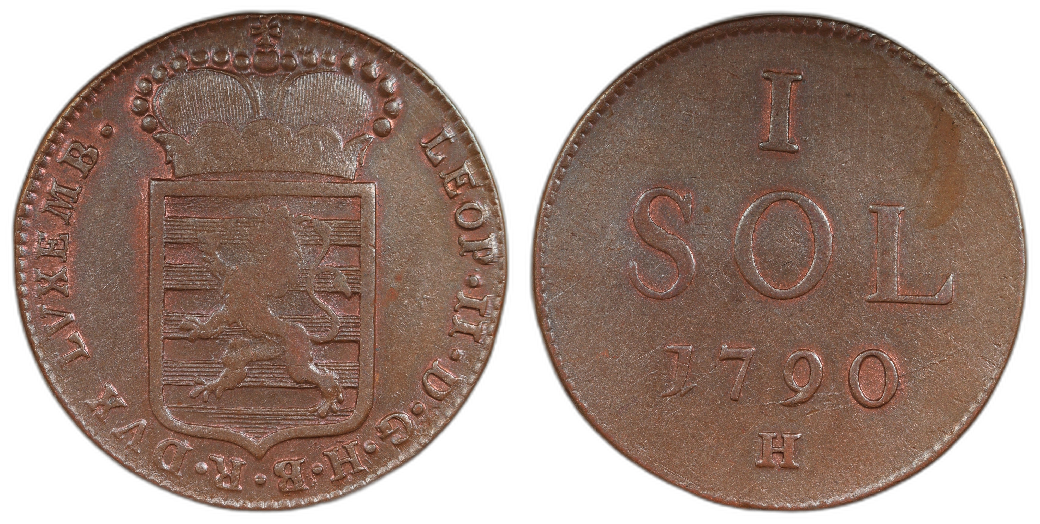 Luxembourg 1 Sol 1790-H AU