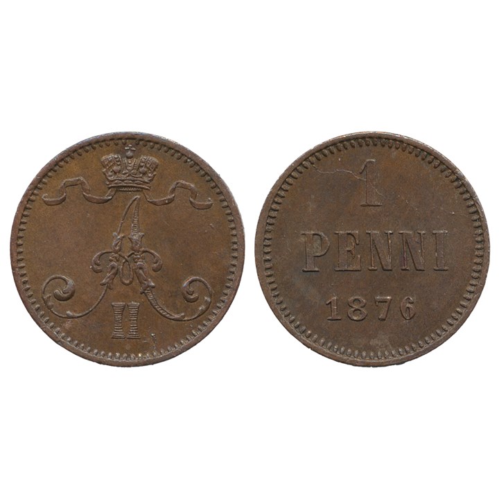 Finland 1 Penni 1876 AU