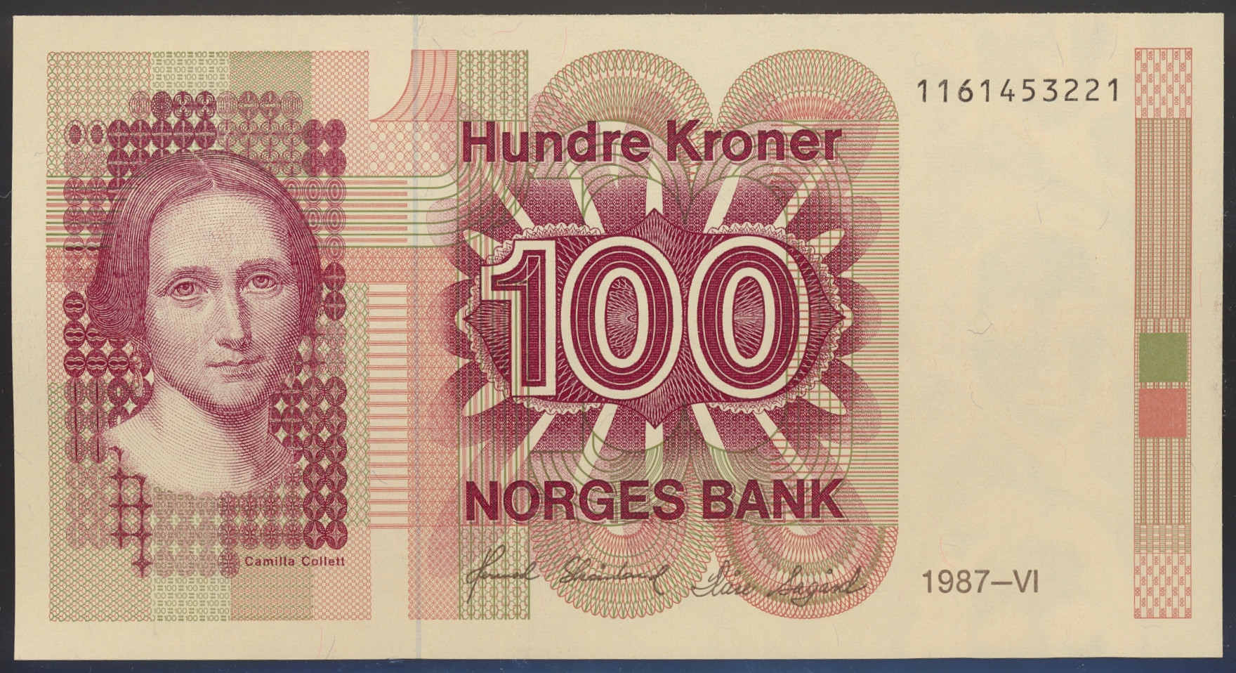 100 Kroner 1987 Kv 0