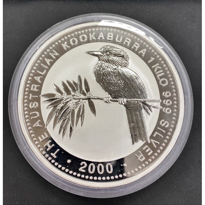 Australia Kookaburra 2000 1 Kilo 999 Sølv UNC