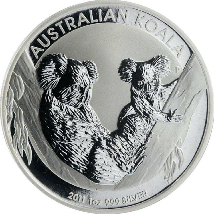 Australia 1 Dollar 2011 Koala 1 Oz 999 sølv