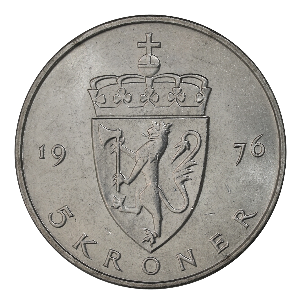 5 Kroner 1976 Kv 0