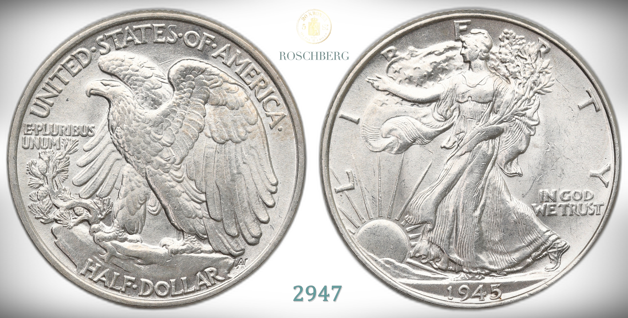 USA 50 Cents 1945  Kv: 0