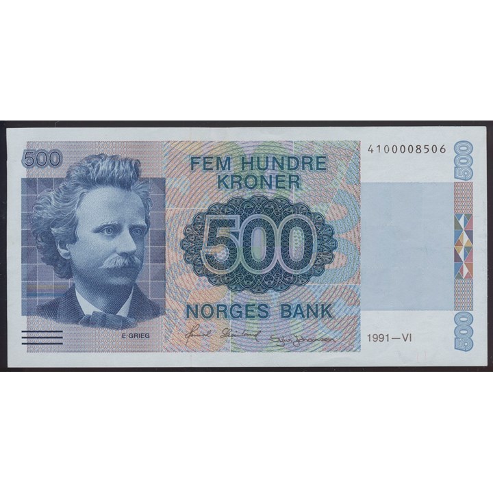 500 Kroner 1991 Kv g01