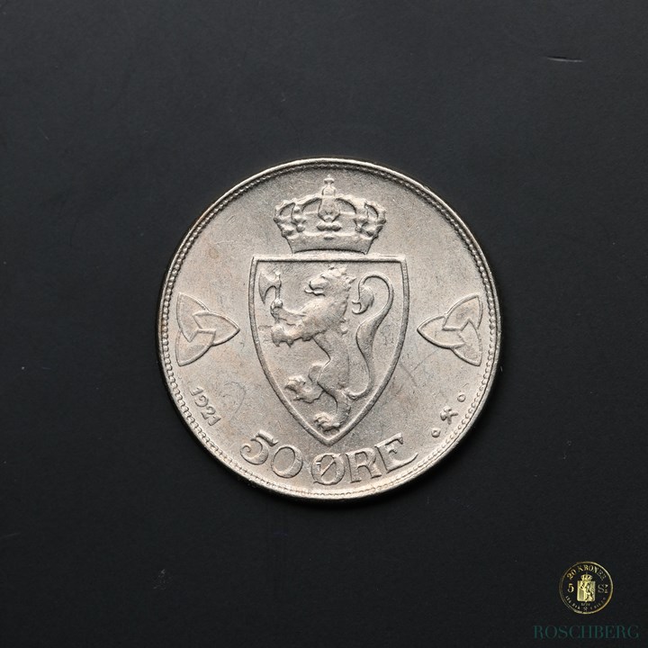 Norge 50 Øre 1921 Kv 0/01