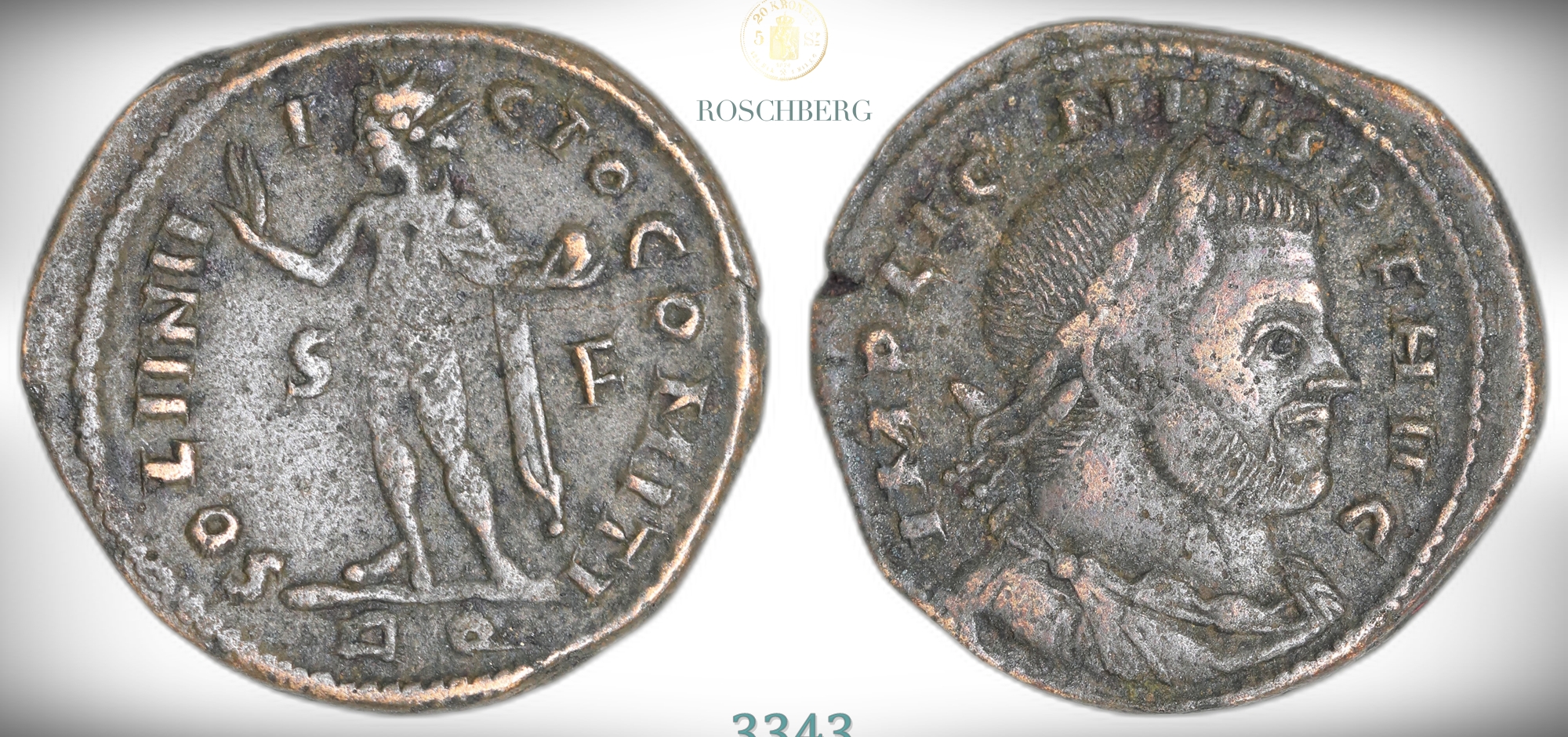 ROME, Licinius AE Follis   Kv: VF