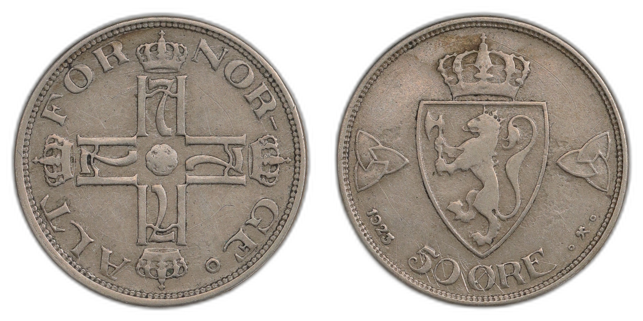Norge 50 Øre 1923 Kv 1