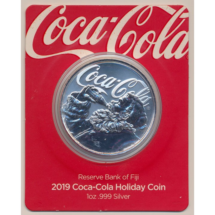 Fiji 1 Dollar 2019 Coca-Cola 1 Oz sølv Kv Proof