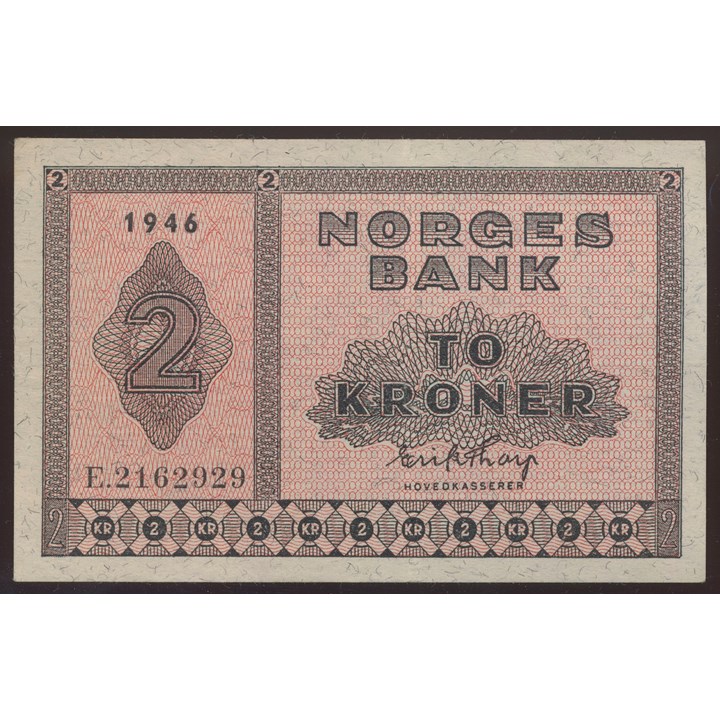 2 Kroner 1946 E Kv 1+/01
