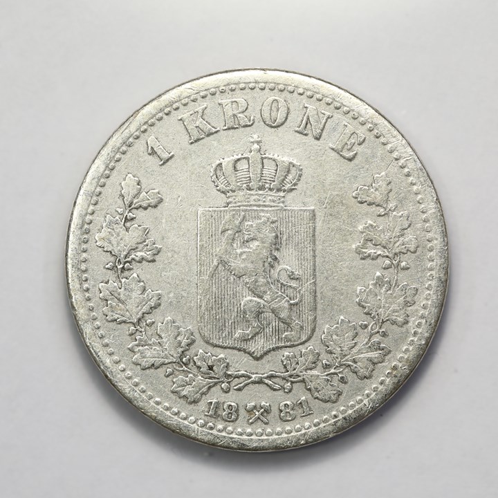 1 Krone 1881 Kv 1/1-