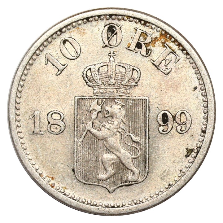 10 Øre 1899 Kv 1+