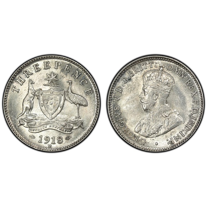 Australia 3 Pence 1918 Kv 0