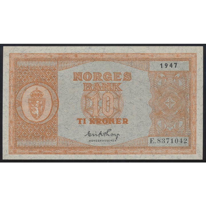 10 Kroner 1947 E Kv 0