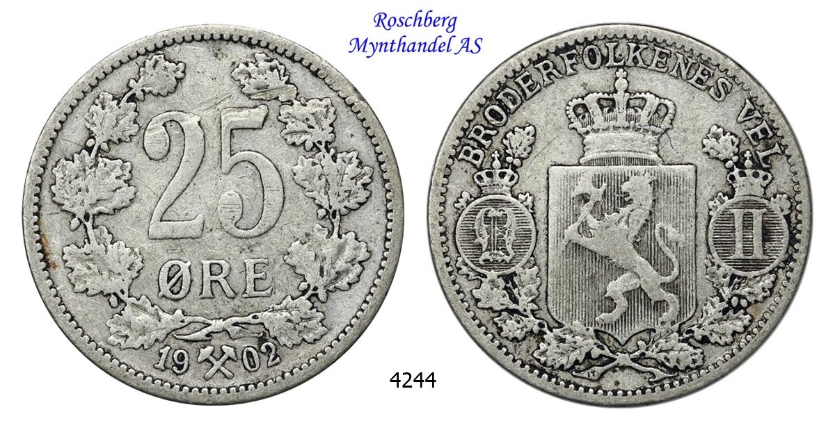 25 Øre 1902 Kv 1