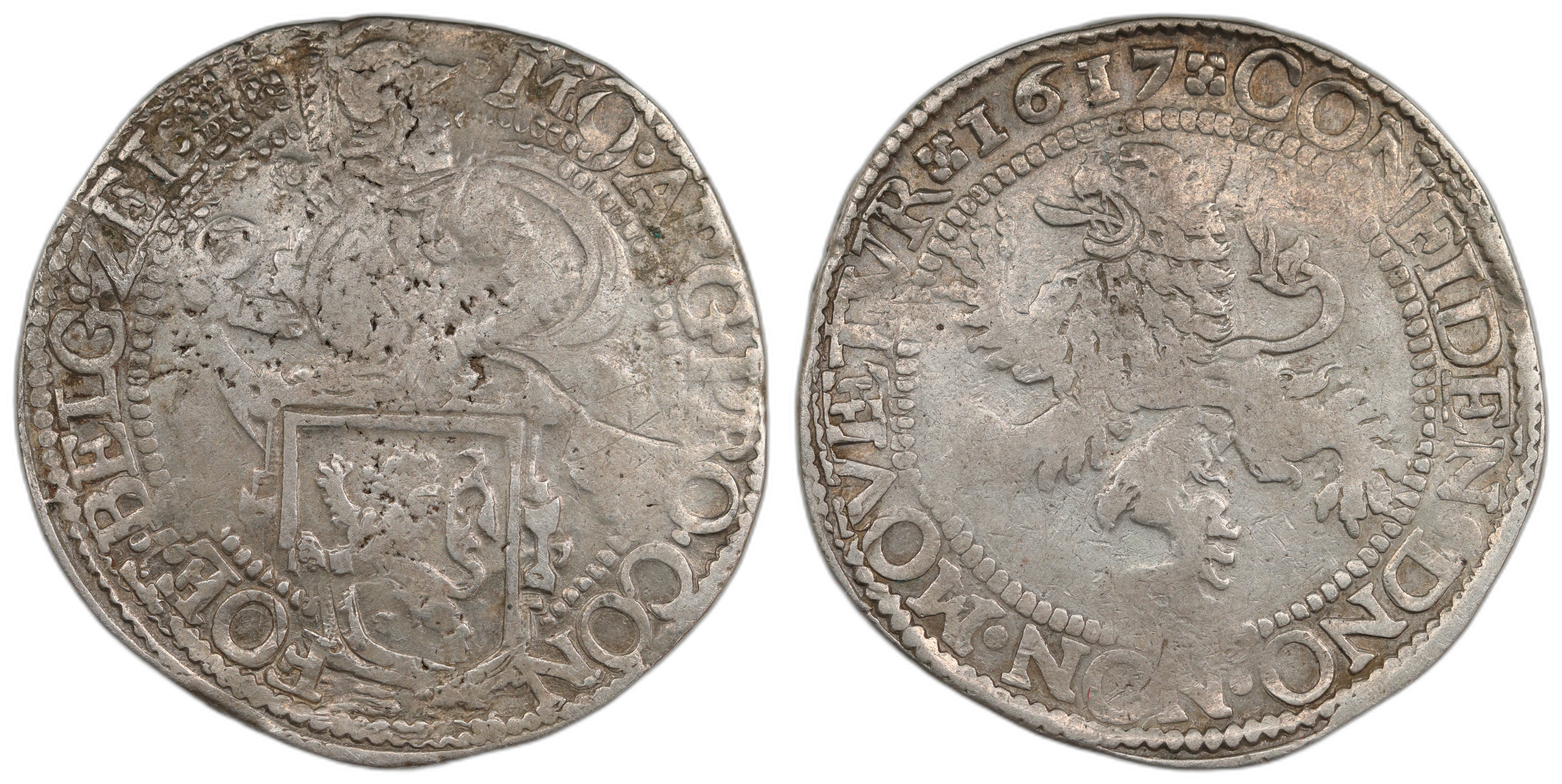 Netherlands Loewendaalder 1617 Kv: VF