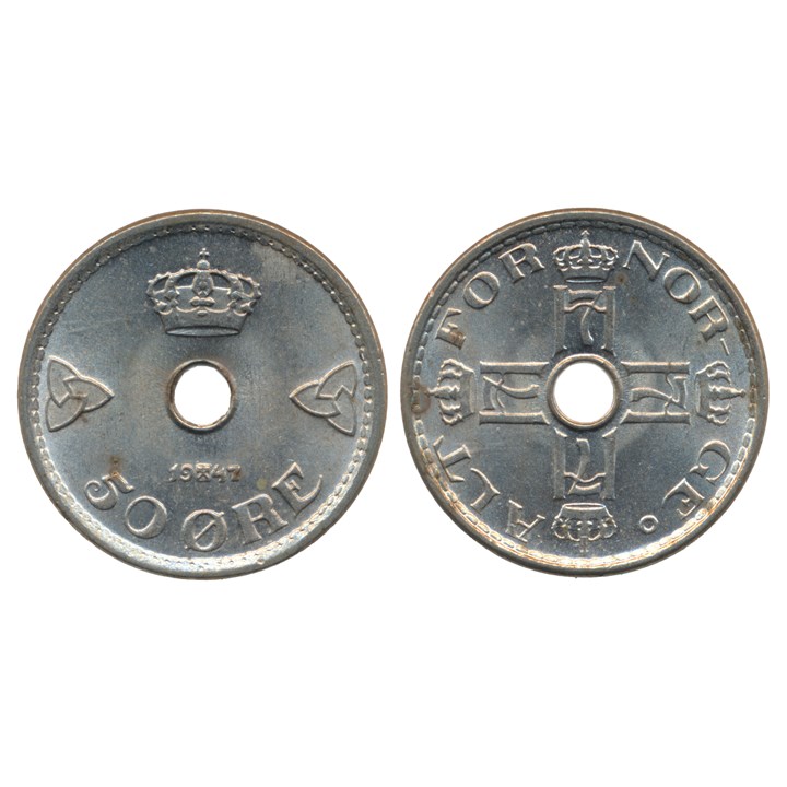 50 Øre 1947 kv 0