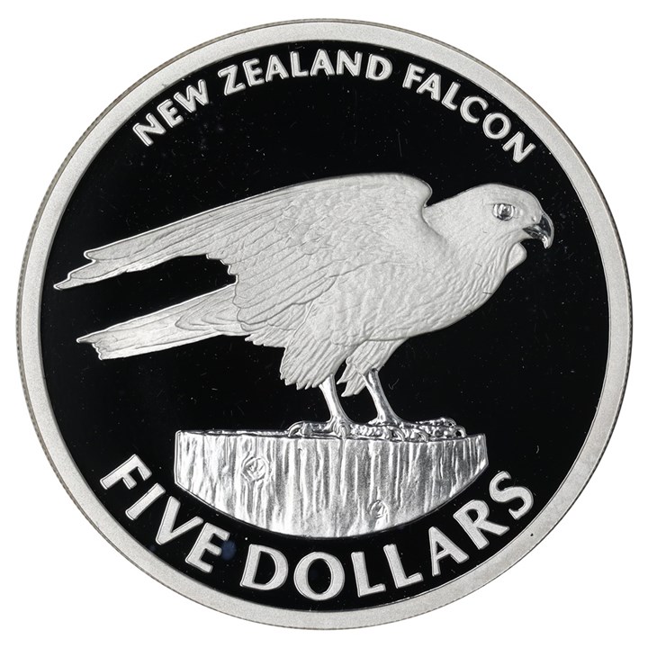 New Zealand $5 2006 Falcon Proof