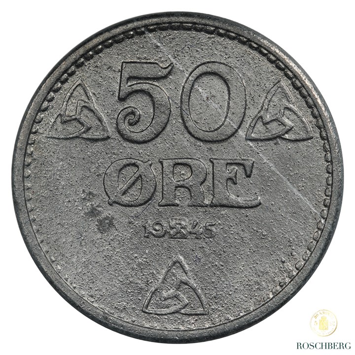 Norge 50 Øre 1945Z Kv 0