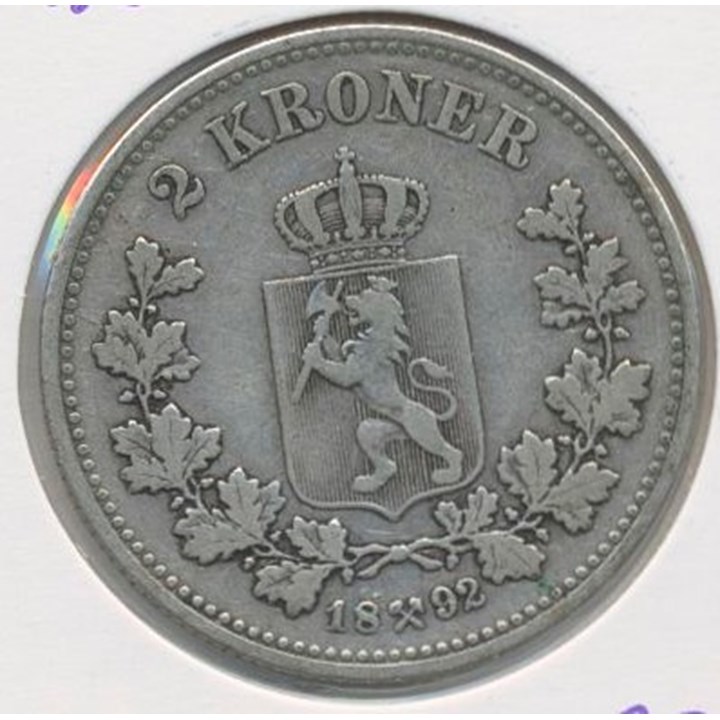2 Krone 1892 kv 1