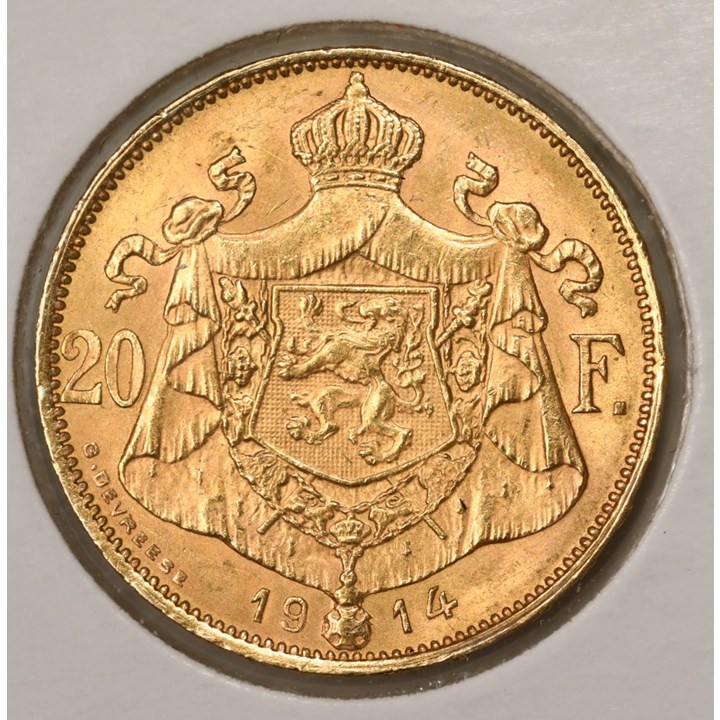 Belgia 20 Francs 1914 Kv 01