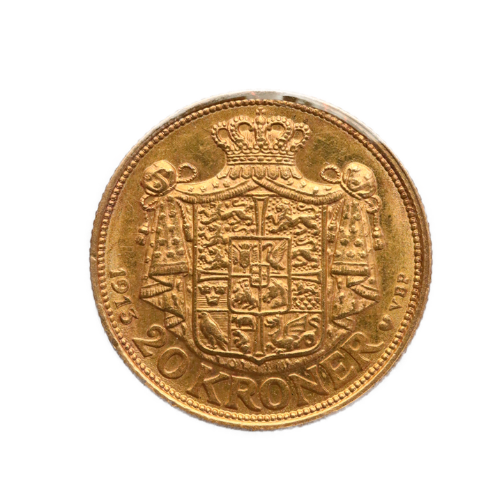 Danmark 20 Kroner 1913 Kv 1+