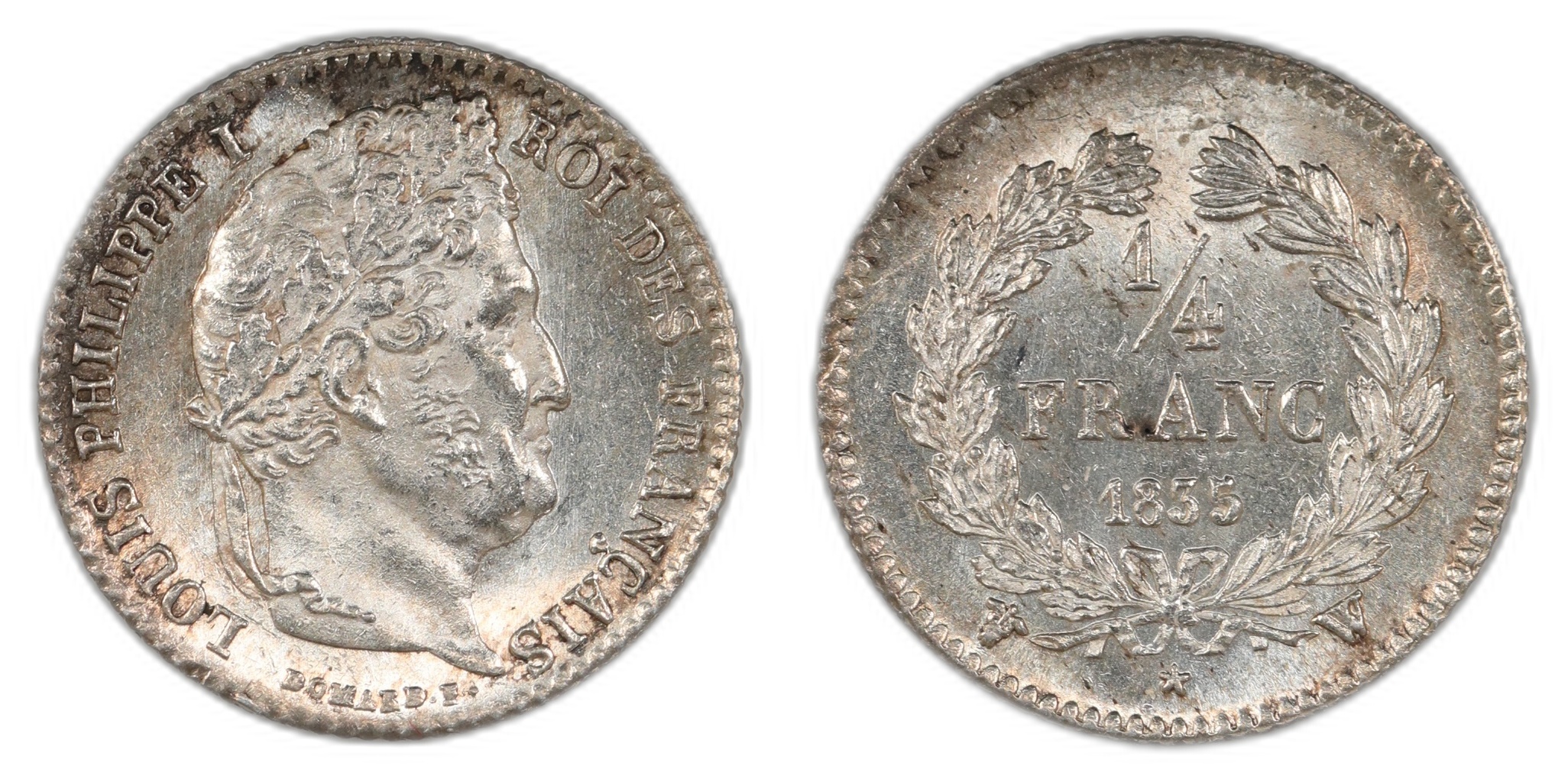 France 1/4 Franc 1835-W UNC